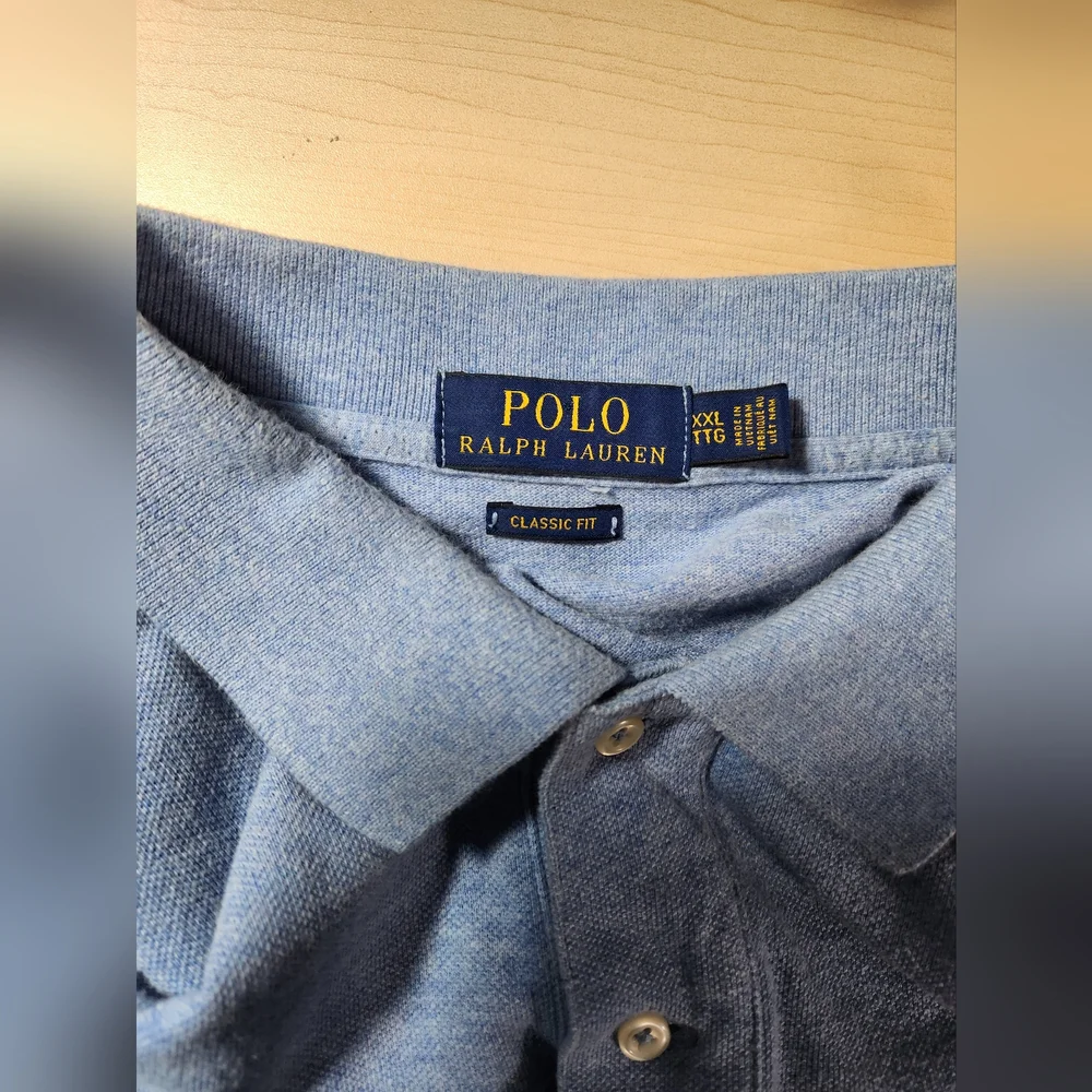 Polo Ralph Lauren Big & Tall Blue Short Sleeve Polo Shirt Size XXL‎